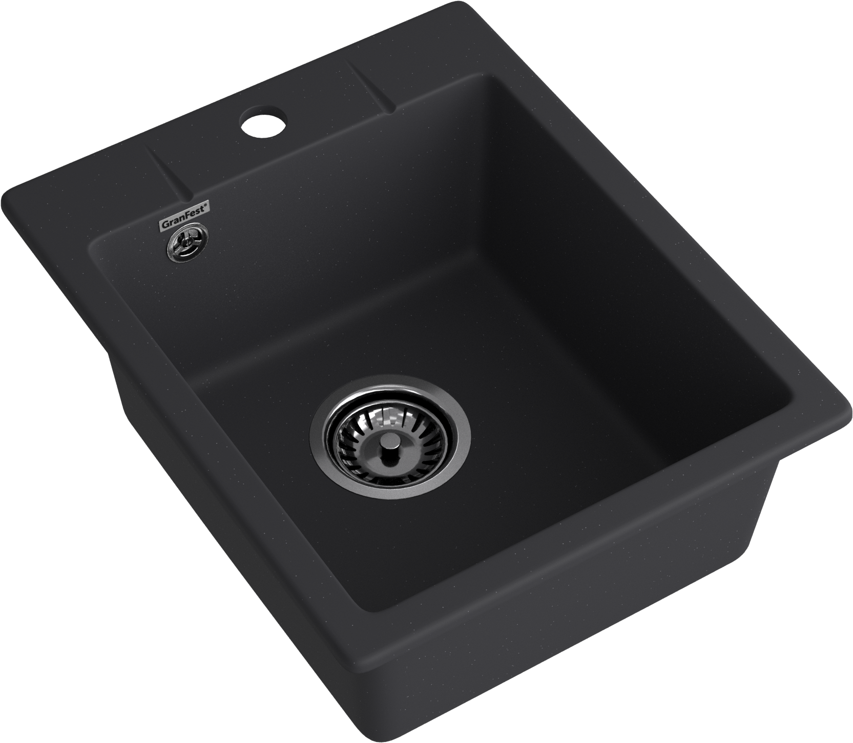 GRANFEST Мойка URBAN 240  1-чаша 400*490мм черный арт.GF-UR- GRANFEST Мойка URBAN 240  1-чаша 400*490мм черный арт.GF-UR-