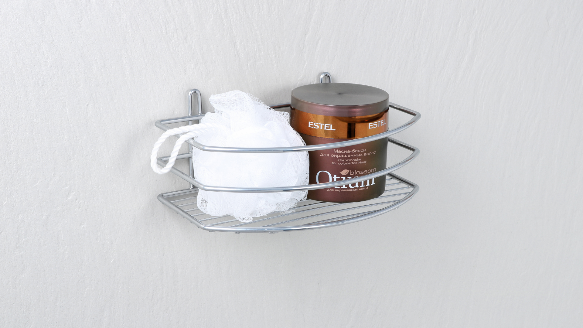 Полка овальная одноэтажная серый Fixsen FX-720-1