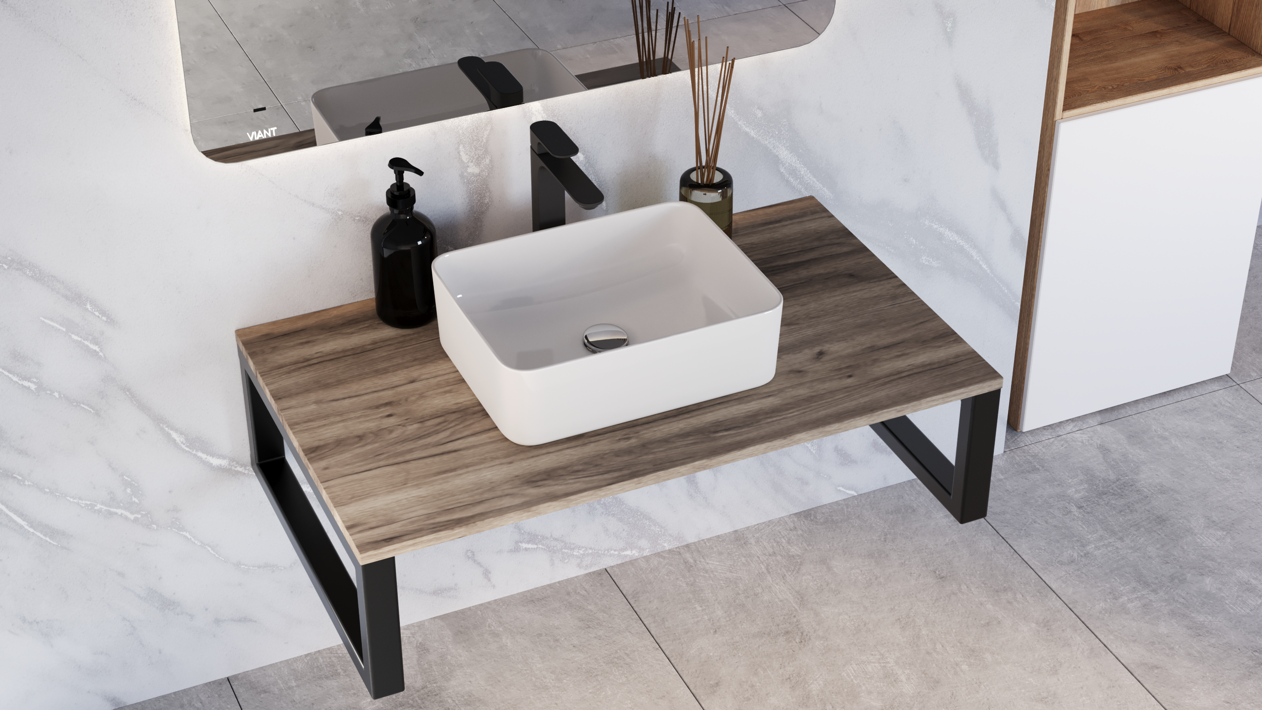 Столешница VIANT Neo орех натуральный 600х460 мм (VNEO60ON-STMDF) Столешница VIANT Neo орех натуральный 600х460 мм (VNEO60ON-STMDF)