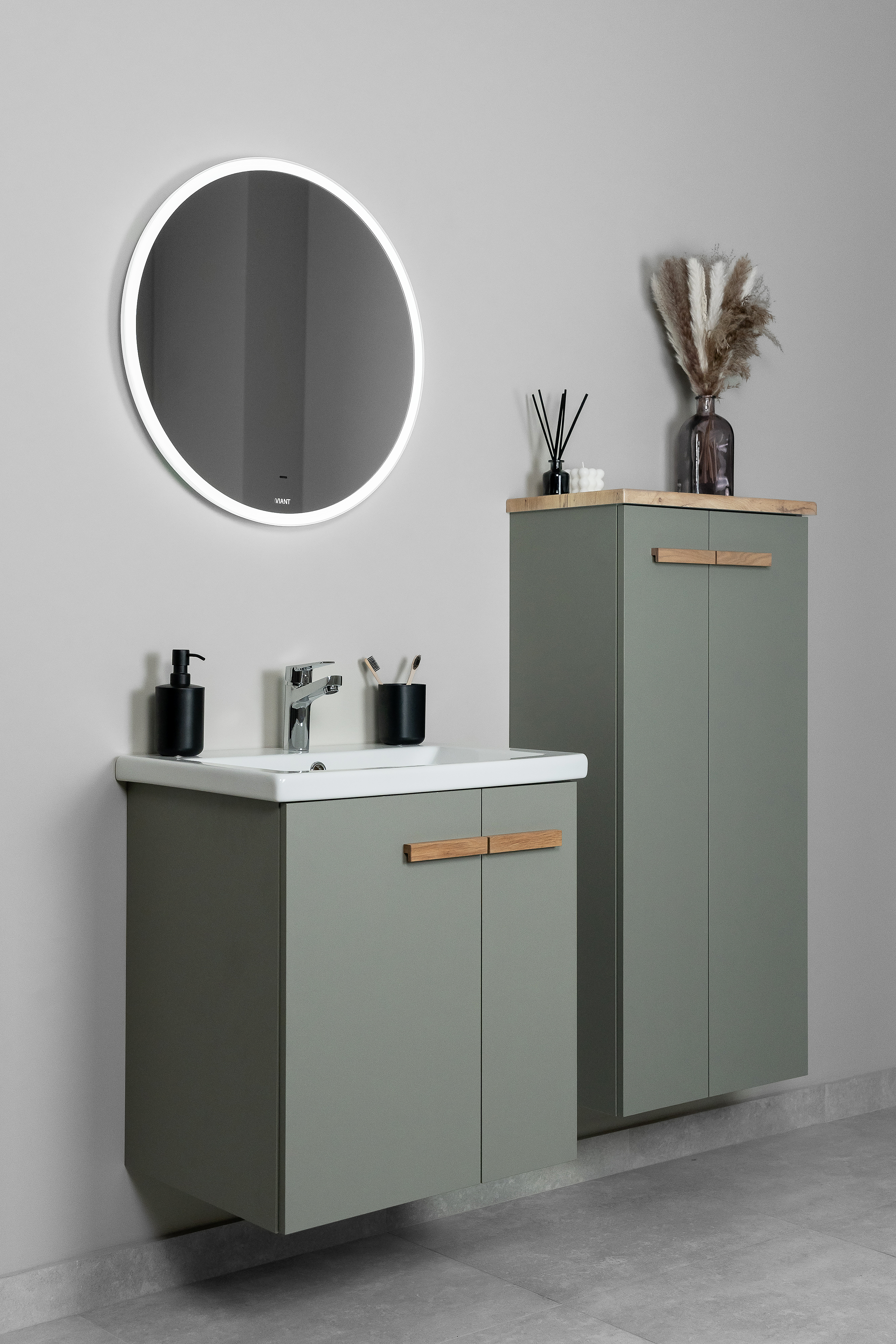 Шкаф-пенал VIANT МЮНХЕН 50 подвесной  хаки (VMUN50H-PENP) Шкаф-пенал VIANT МЮНХЕН 50 подвесной  хаки (VMUN50H-PENP)