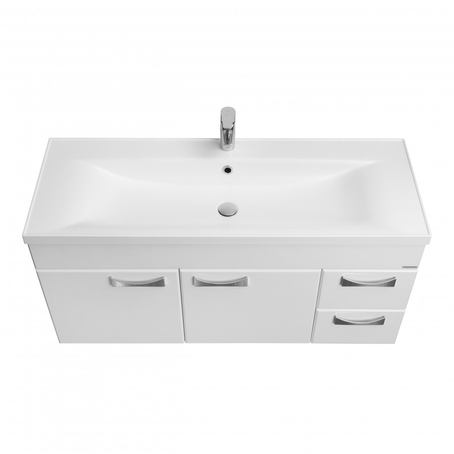 Тумба ДИОР 120, белая (под раковину АЙРИС 120, АЙРИС М 120, ПРЕМЬЕР М 120, ПРЕМЬЕР 120)