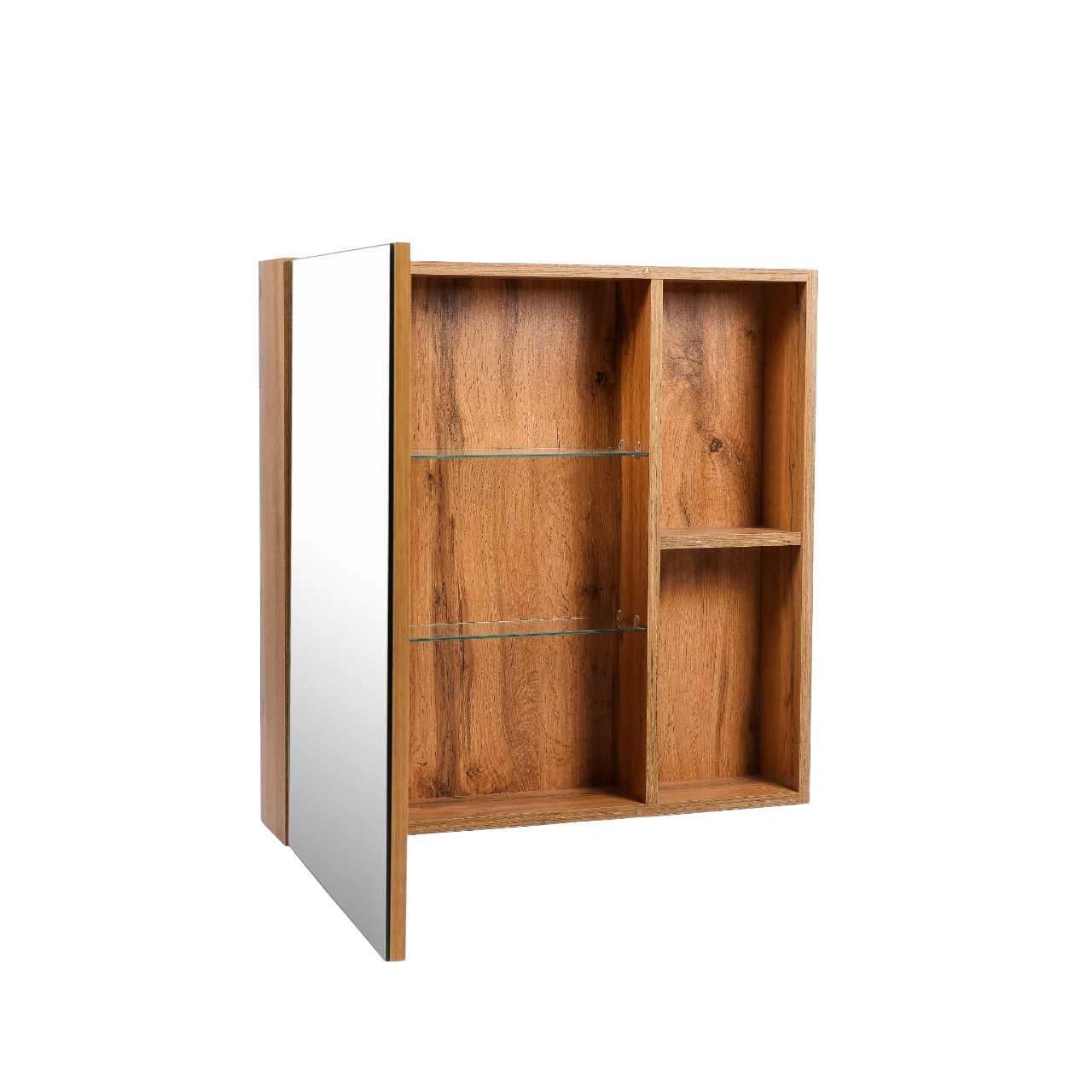 Зеркальный шкаф VIANT БОСТОН 60 подвесной дуб вотан (VBOS60-ZSH)