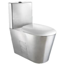 Унитаз из нержавеющей стали со сливным баком 680х370х620 матовый, 13016.S Унитаз из нержавеющей стали со сливным баком 680х370х620 матовый, 13016.S