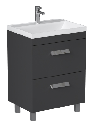 Тумба под раковину VELVEX Orlando 600-0-2 (Classica) графит Тумба под раковину VELVEX Orlando 600-0-2 (Classica) графит