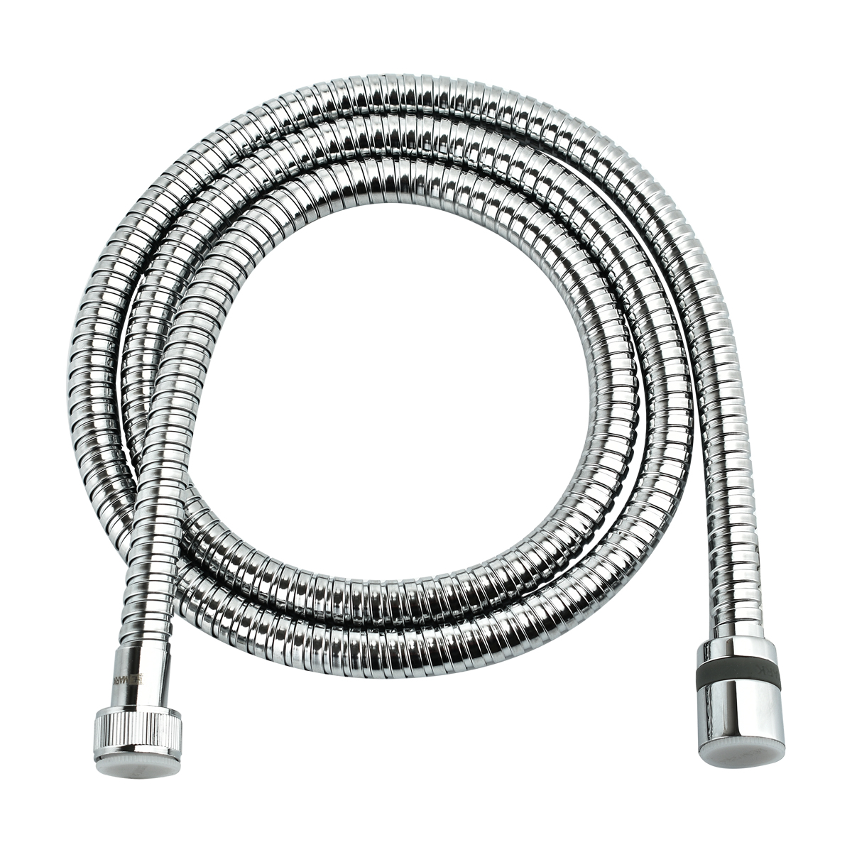 Шланг душевой двухзагибный 0,9м, сталь хромированная, пакет с подвесом,LEMARK