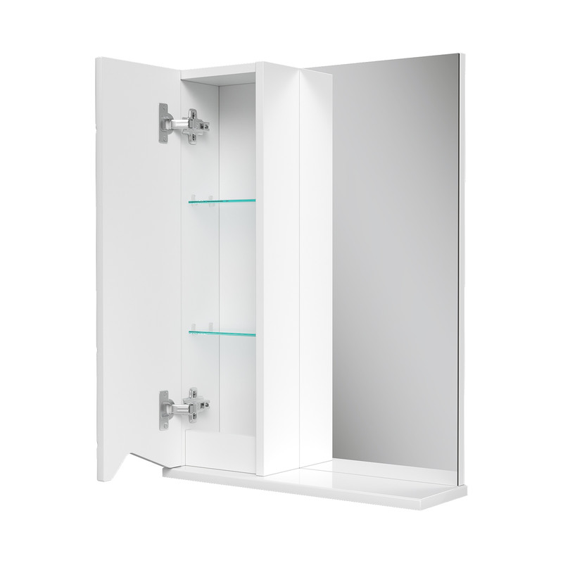 Зеркало-шкаф Pronto 50 левый, белый, VOLNA