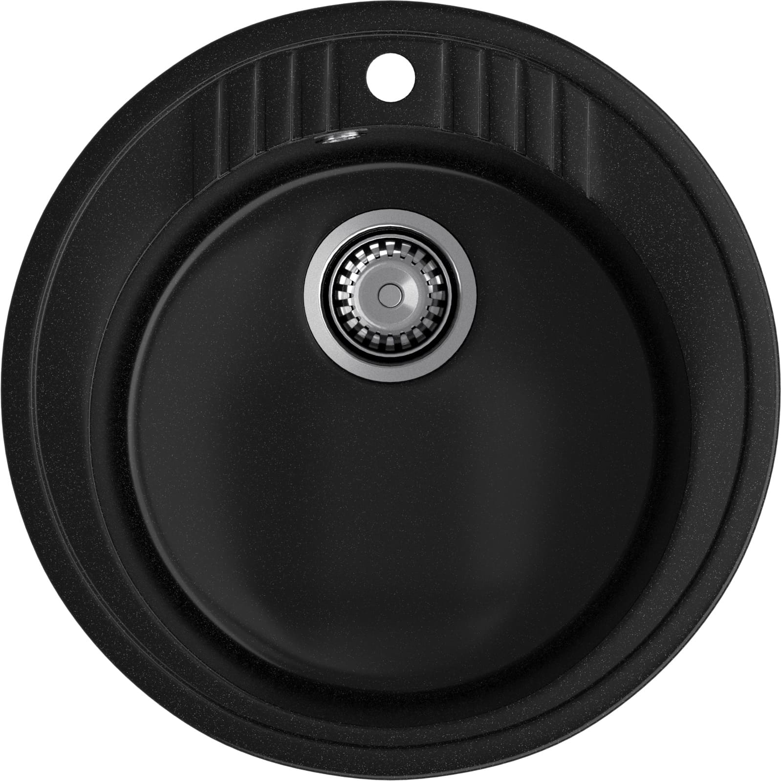 GRANFEST Мойка композит RONDO GF-R--520   D=520 мм   черный   арт.GF- GRANFEST Мойка композит RONDO GF-R--520   D=520 мм   черный   арт.GF-