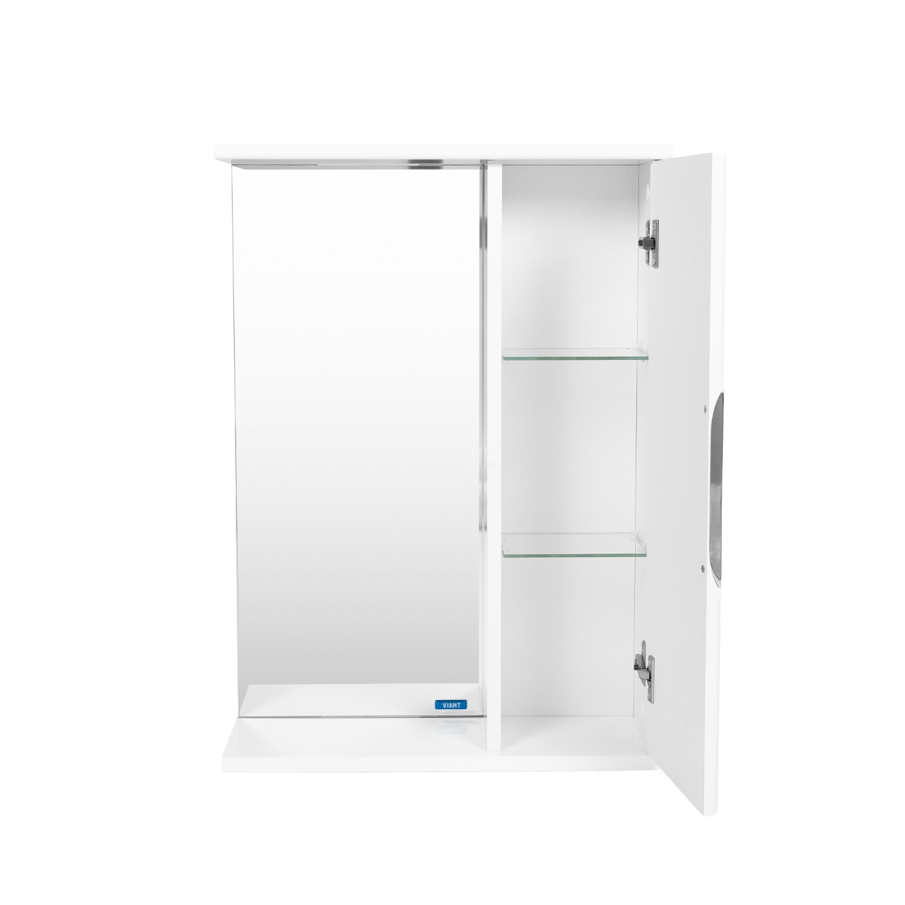 Зеркало со шкафом VIANT ЛИМА 50 подвесное белый (VLIM50-ZSH)