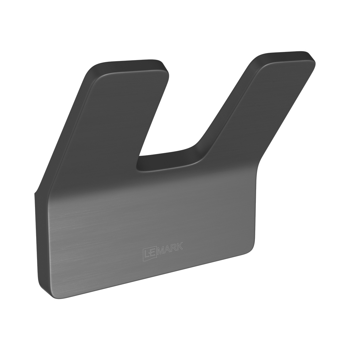 Крючок двойной SMOOTH LINE для полотенец, графит Крючок двойной SMOOTH LINE для полотенец, графит