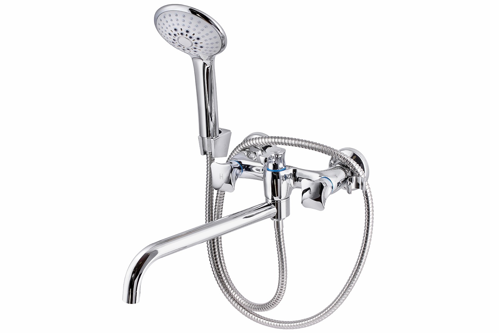 Смеситель для ванны с душем ПРОФСАН ПСМ-192-38 КВАДРО тип См-ВУОРНШлА 