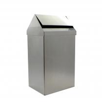 Контейнер из нерж. Стали прямоугольное 40 л. с крышкой Контейнер из нерж. Стали прямоугольное 40 л. с крышкой