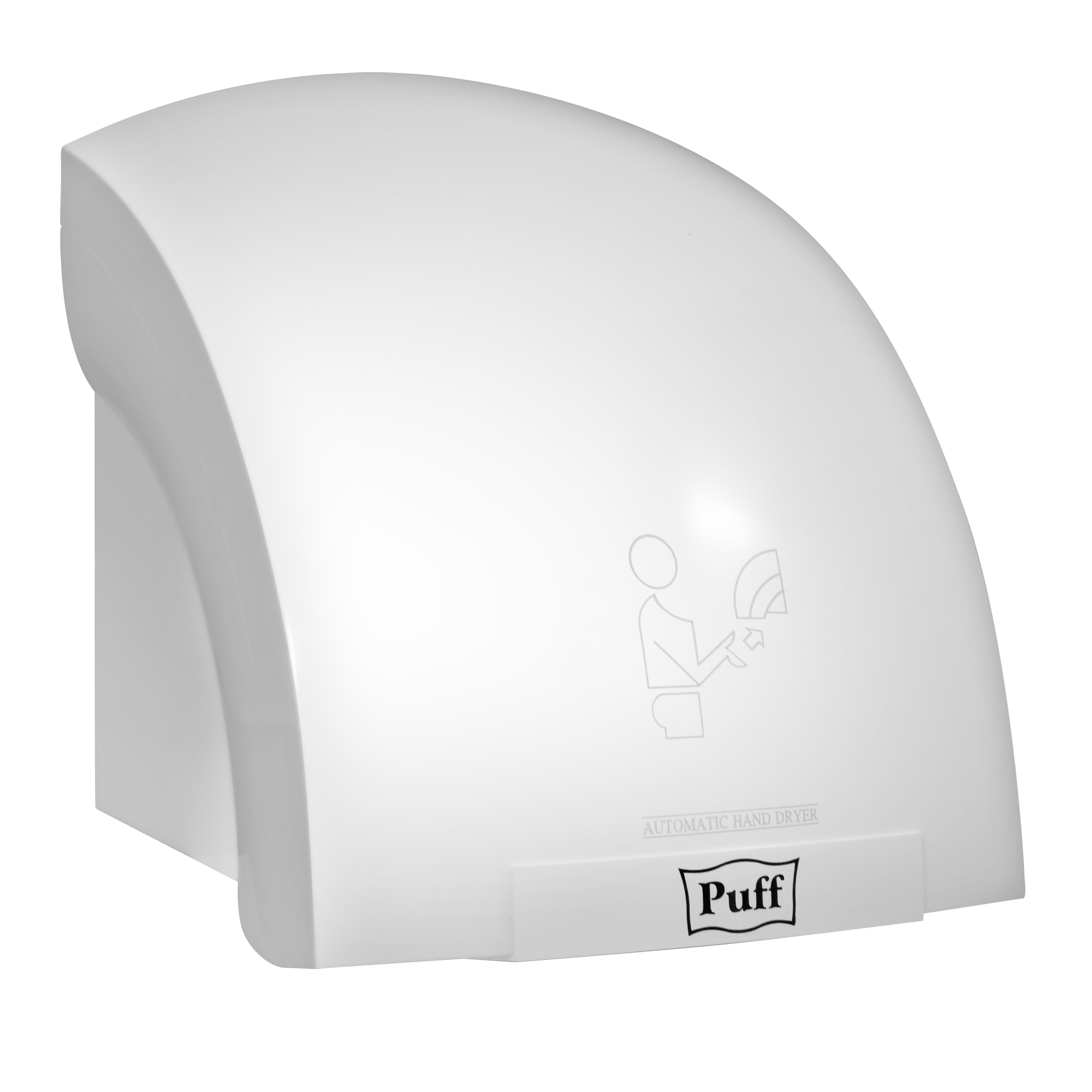 Электросушитель для рук PUFF-8820 малошумный, белый 2 кВт (1401.308)
