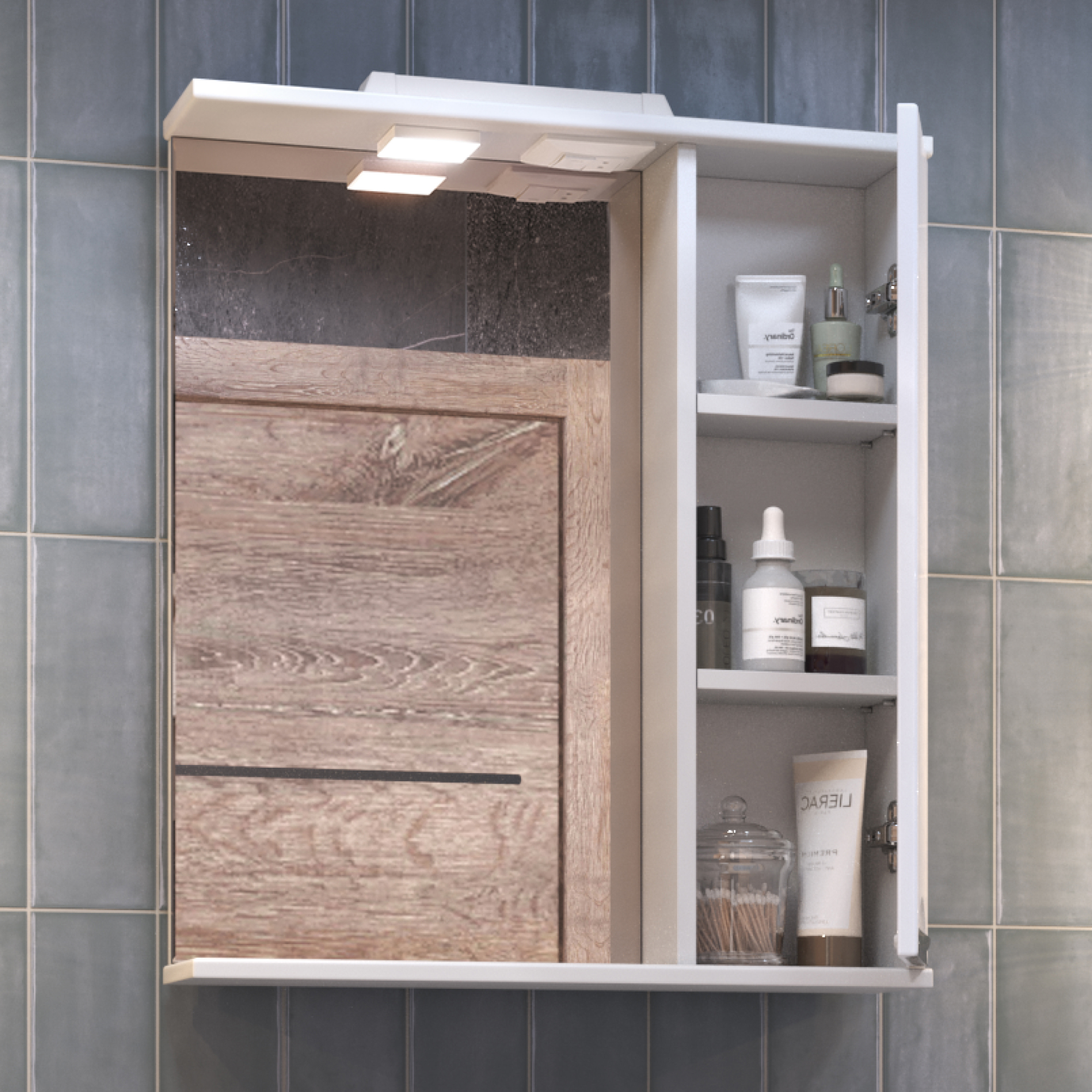 Зеркало со шкафом VIGO Callao 60 подвесное белый (z.CAL.60.R.El) Зеркало со шкафом VIGO Callao 60 подвесное белый (z.CAL.60.R.El)