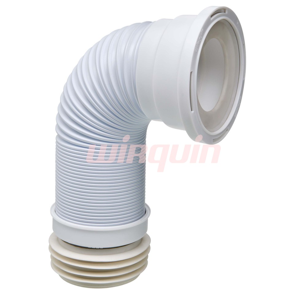 Гофрированная труба для унитаза армированная L290-640 мм, D110 мм, PUSH-FIT