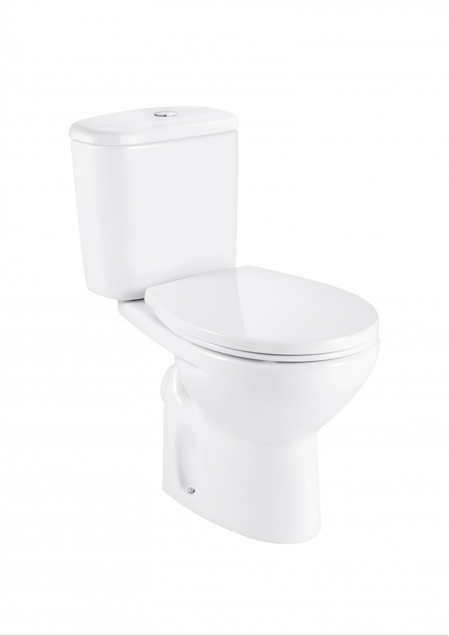 MITOS Унитаз-компакт, косой выпуск, 2-х режимная арматура, ROCA MITOS Унитаз-компакт, косой выпуск, 2-х режимная арматура, ROCA