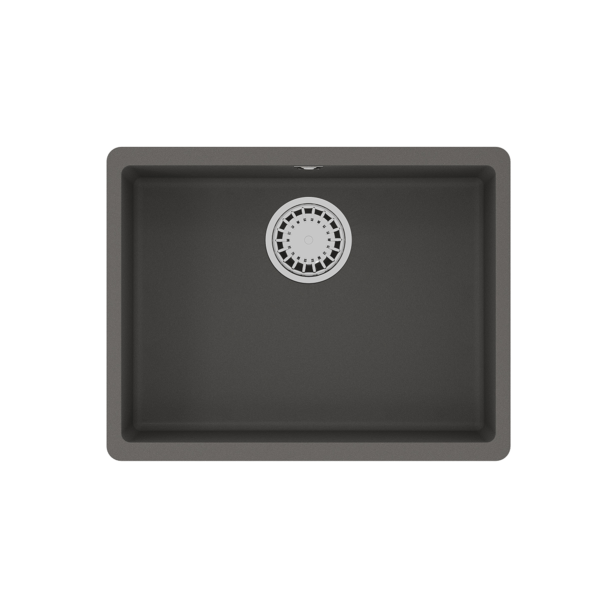Кухонная мойка Lemark SINARA 540-U подстольного монтажа из кварцгранита, Серый шёлк Кухонная мойка Lemark SINARA 540-U подстольного монтажа из кварцгранита, Серый шёлк