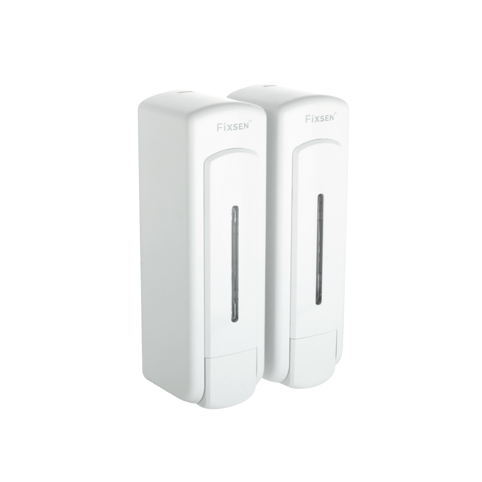Дозатор для жидкого мыла настенный двойной 325+325мл FIXSEN HOTEL пластик белый (FX-31012H-2) Дозатор для жидкого мыла настенный двойной 325+325мл FIXSEN HOTEL пластик белый (FX-31012H-2)