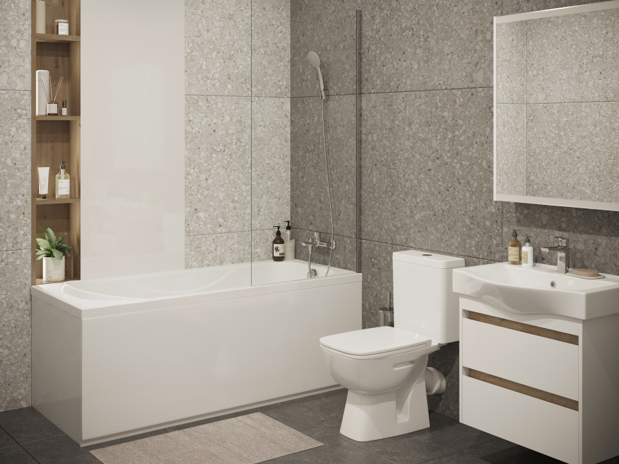 ТЕНЕРИФЕ Ванна акриловая 160х70 см., без монтажного комплекта, САНТЕК