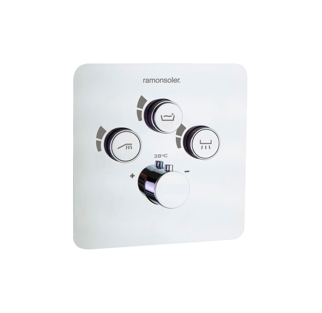 Встраиваемый термостатический смеситель для душа RS SMART 85T301S на 3 выхода 