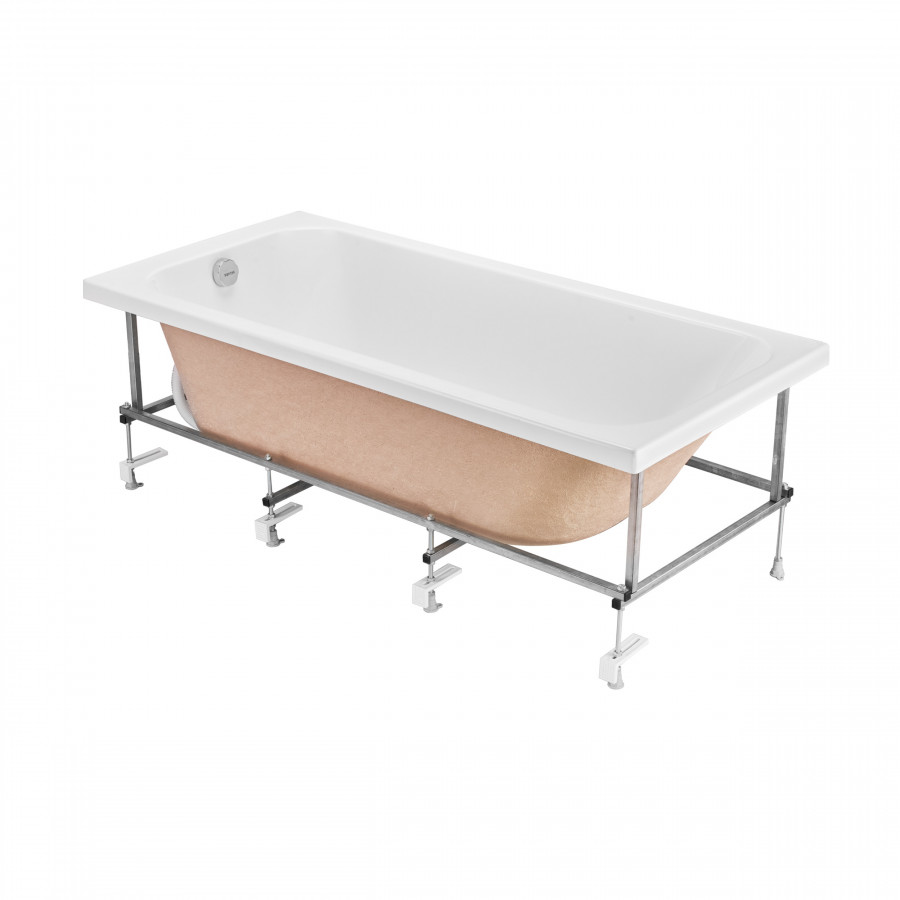 Монтажный комплект для ванны ЛАММА 170х80 см. (рама, слив-перелив с сифоном, крепеж к стене, крепеж  Монтажный комплект для ванны ЛАММА 170х80 см. (рама, слив-перелив с сифоном, крепеж к стене, крепеж