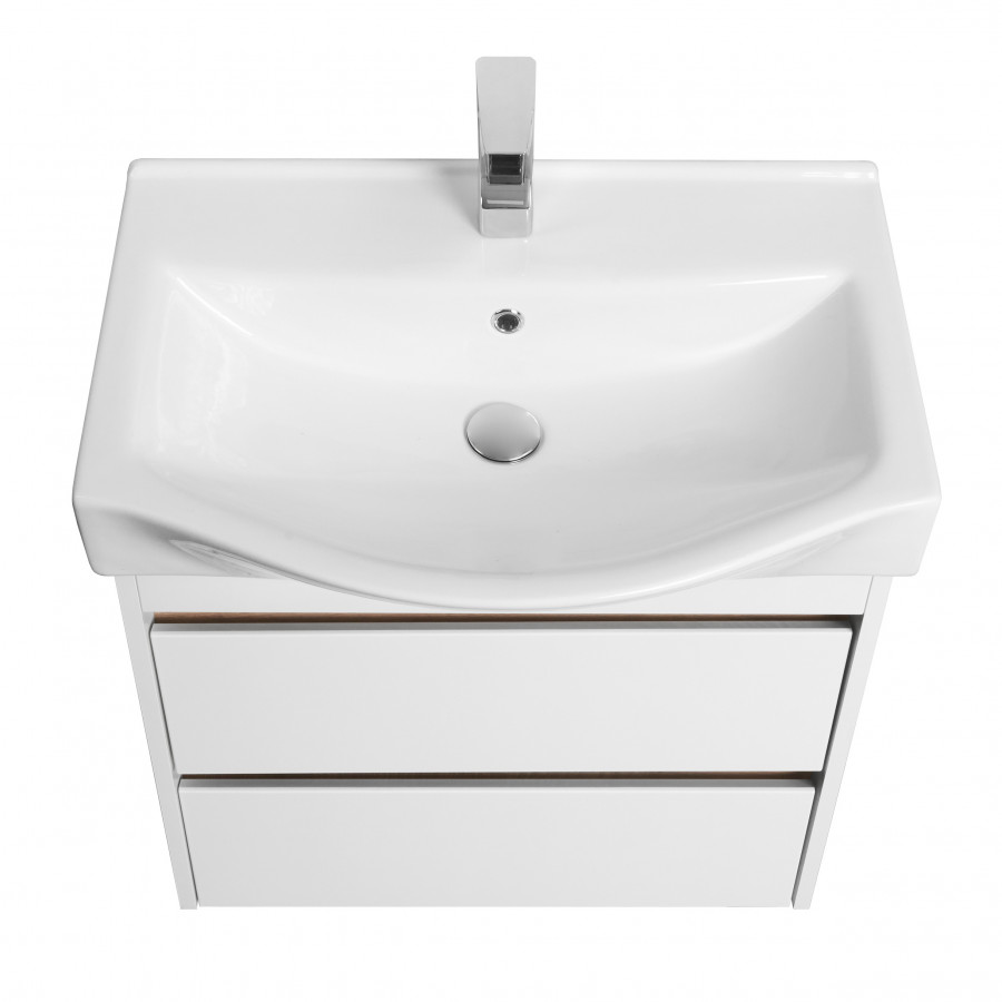 Тумба НОРТОН 65, белая (под раковину БЕВЕРЛИ 65)
