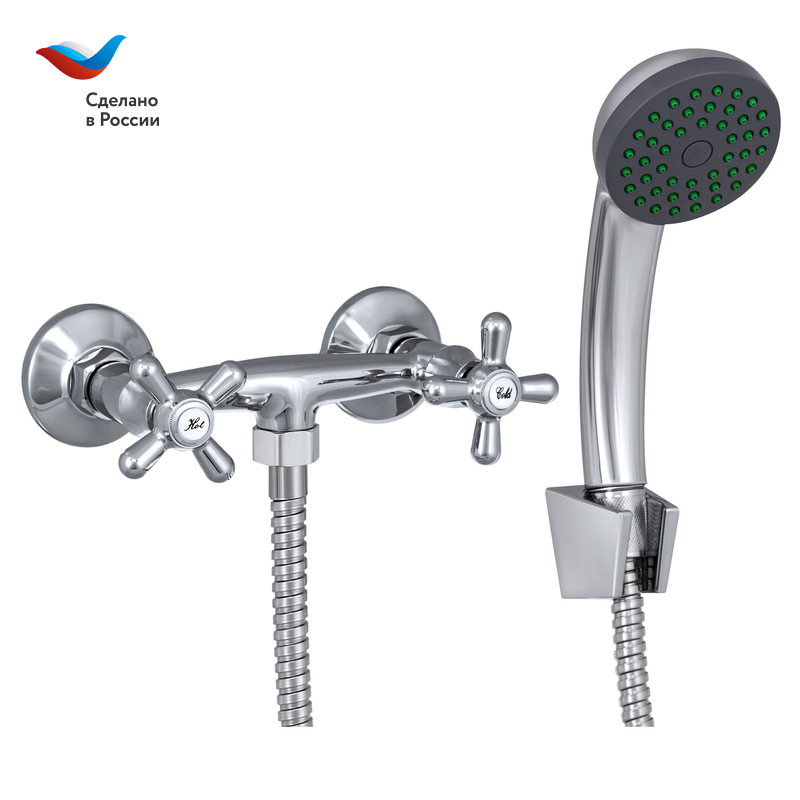 ПРОРАБ Смеситель для душа,двуручный, СЛАВЕН, О40
