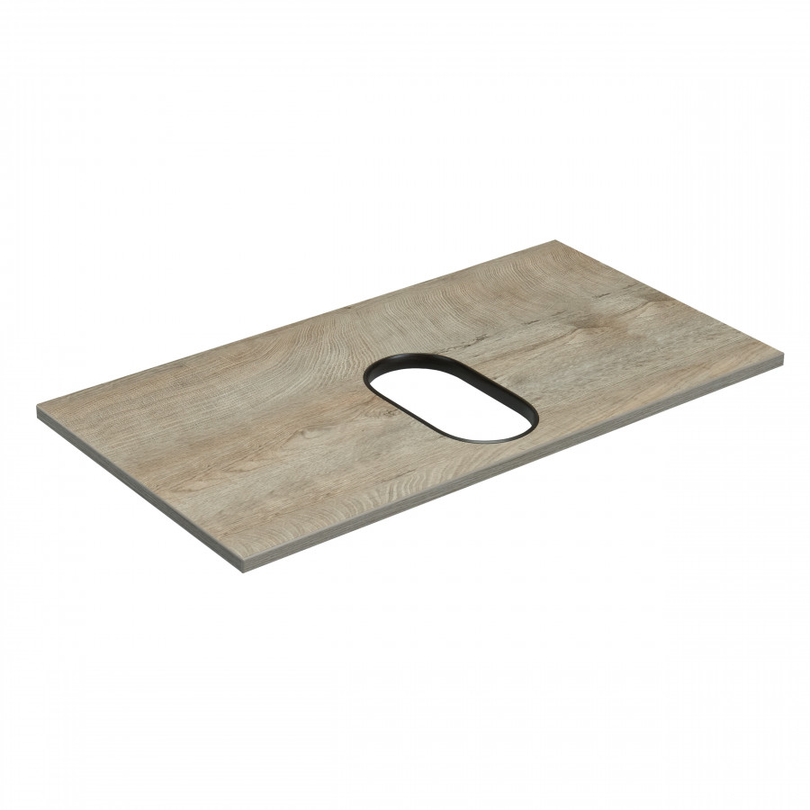 Столешница ЛОФТ ФАБРИК 80, дуб эндгрейн (под раковину ОДРИ)