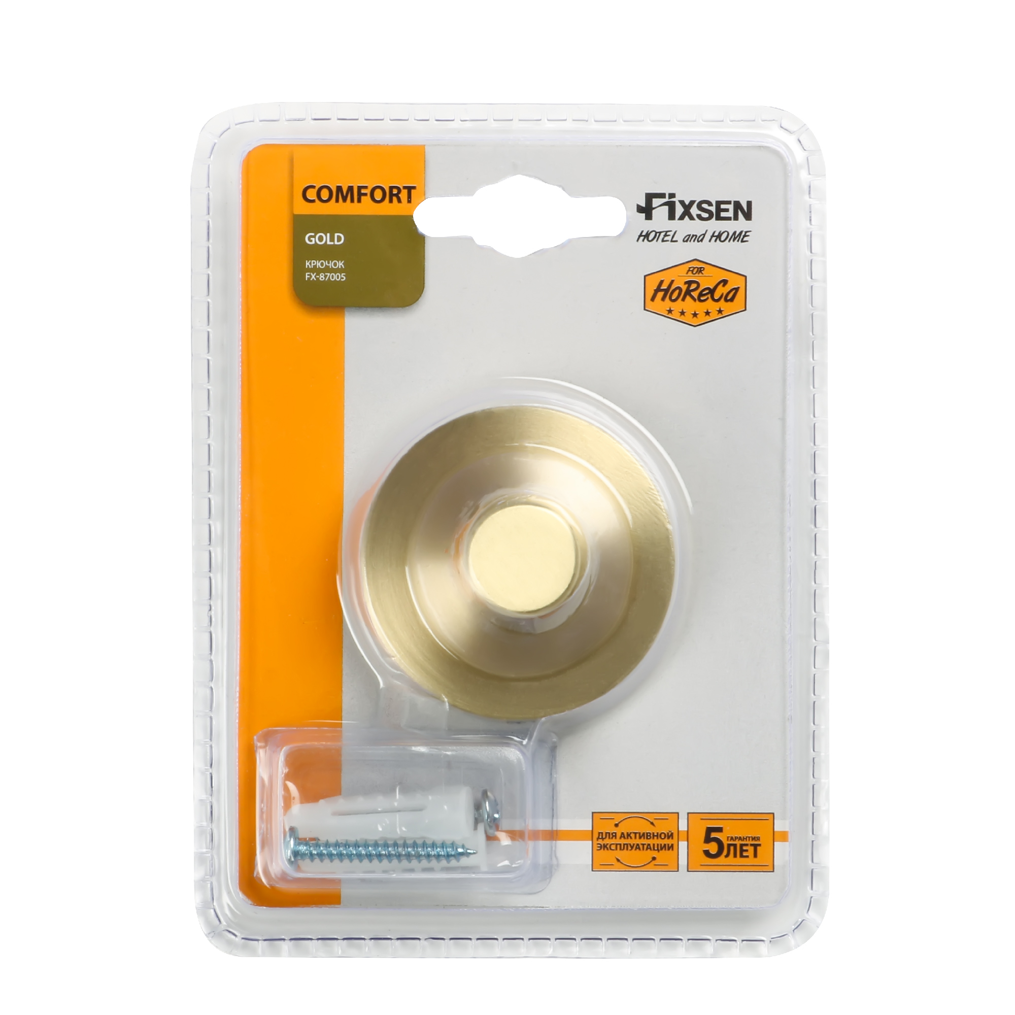 Крючок одинарный золото-сатин FIXSEN Comfort Gold (FX-87005) Крючок одинарный золото-сатин FIXSEN Comfort Gold (FX-87005)