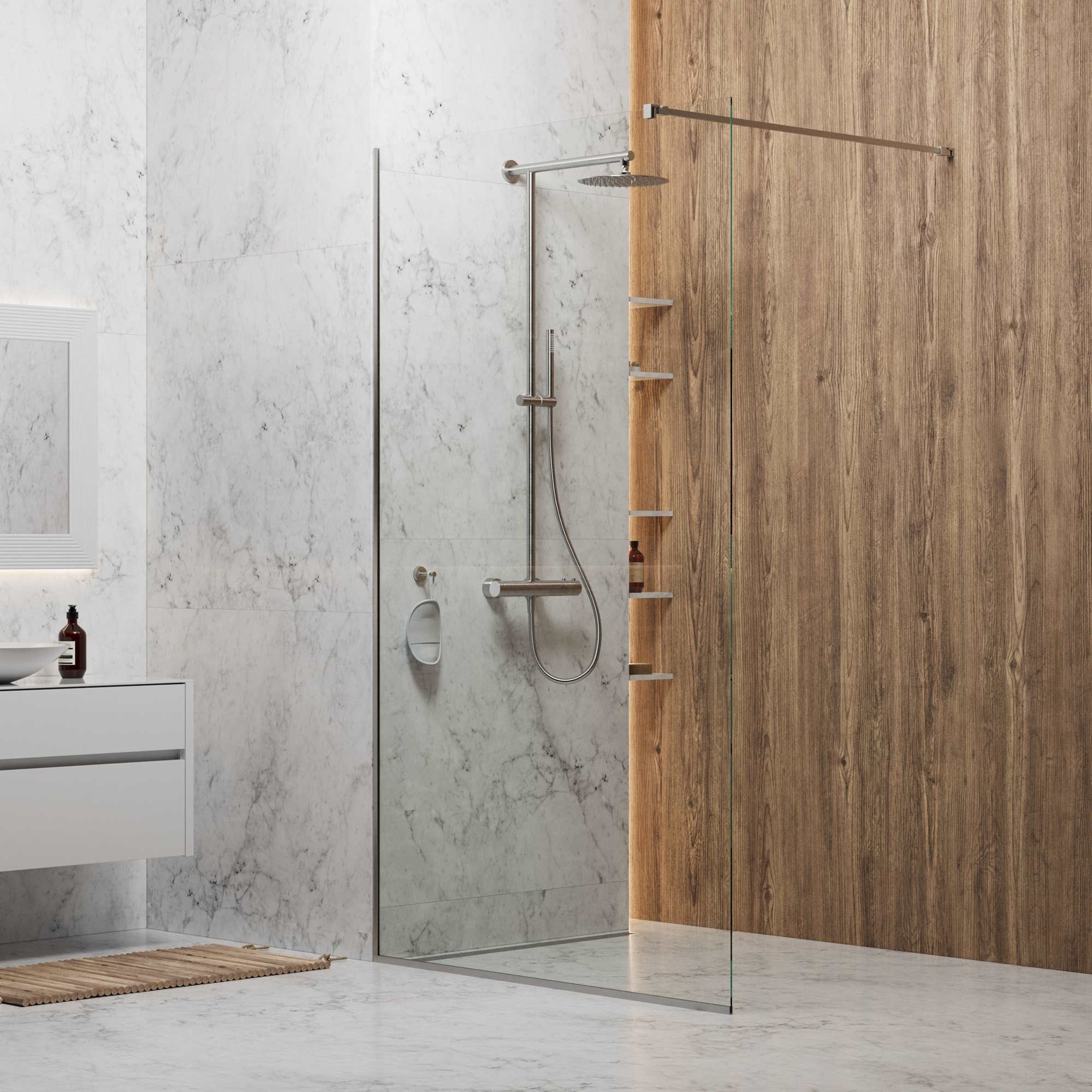 Душевая стенка SKY 1000x2000, BERGES