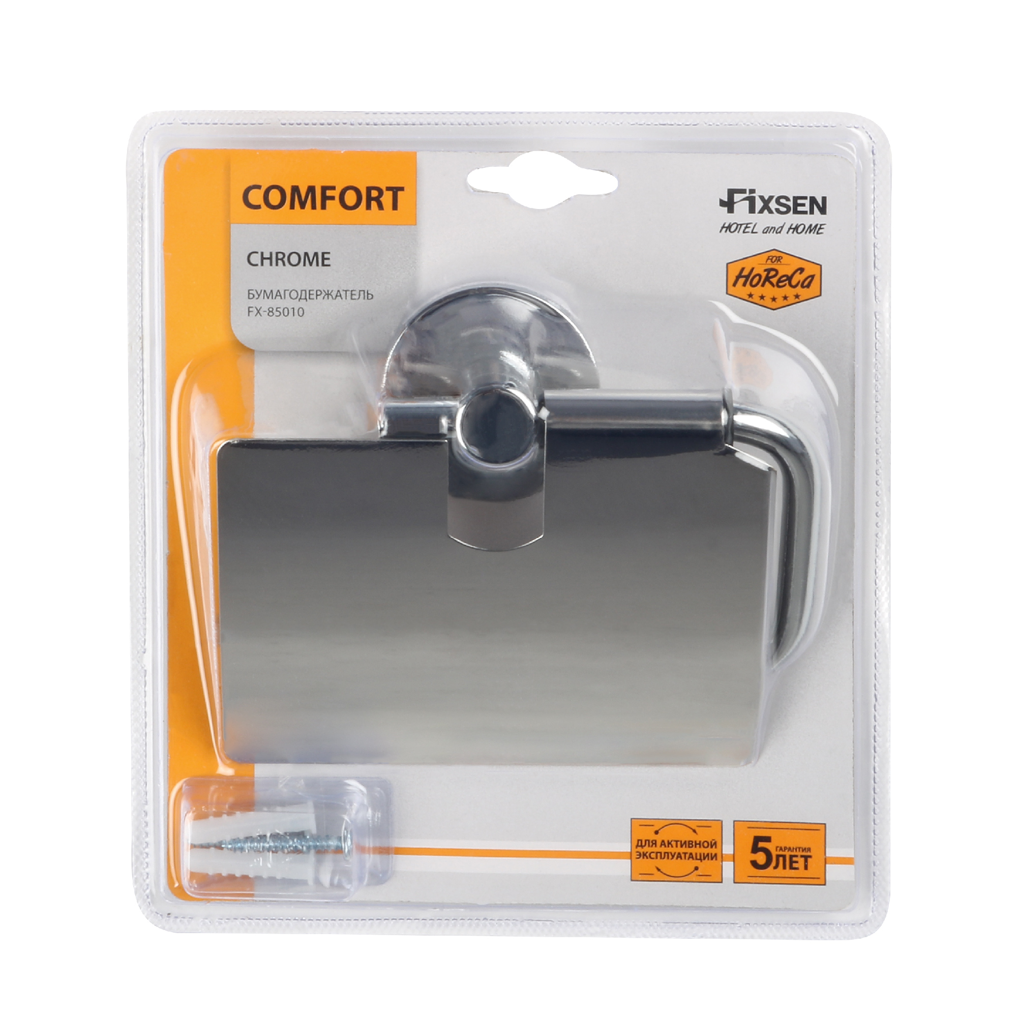 Бумагодержатель с крышкой хром FIXSEN Comfort Chrome (FX-85010) Бумагодержатель с крышкой хром FIXSEN Comfort Chrome (FX-85010)