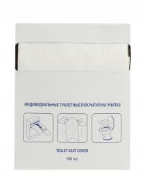 Защитное покрытие на унитаз 1/4 сложения (100 шт) 