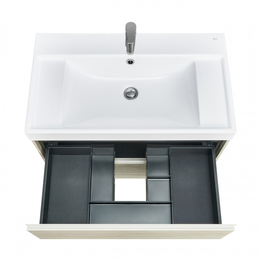 ONA Модуль для раковины 800 мм, 785x450x565 мм, с 2 ящиками, светлый дуб, ROCA