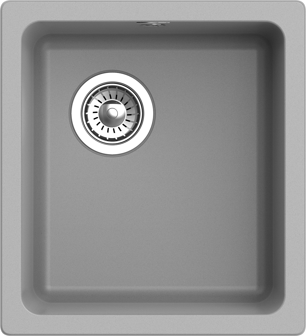 RIVELATO Мойка BERKANA 35 подст.монтаж 1-чаш 415*455 grigio metallizzato арт. RIVELATO Мойка BERKANA 35 подст.монтаж 1-чаш 415*455 grigio metallizzato арт.