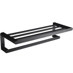 Полка для полотенец из алюминия Capri черная Полка для полотенец из алюминия Capri черная