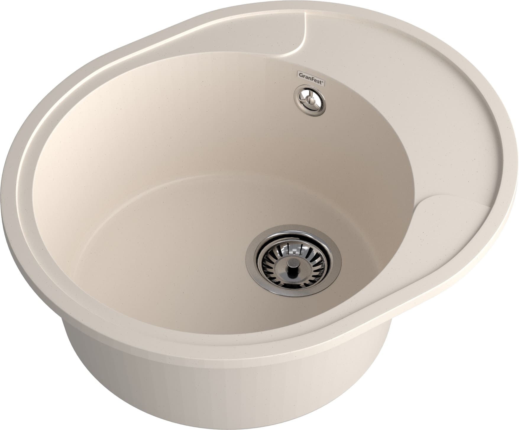 GRANFEST Мойка QUARZ 857L  1-чаша+крыло 570*480мм белый арт.GF-UR- GRANFEST Мойка QUARZ 857L  1-чаша+крыло 570*480мм белый арт.GF-UR-