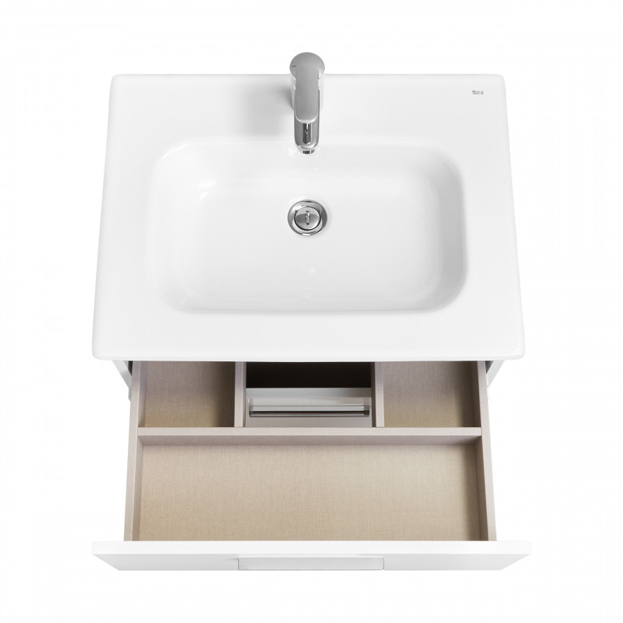 VICTORIA Тумба под раковину VICTORIA 60, 2 ящика, белый гл., ROCA