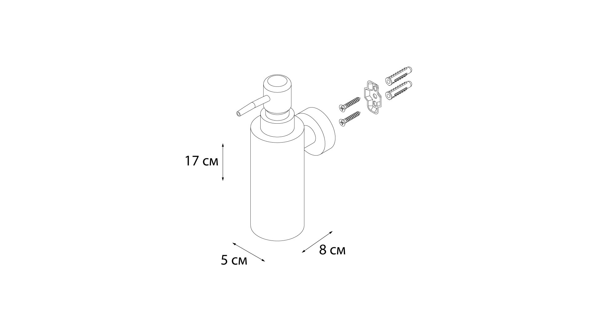 Дозатор для жидкого мыла FIXSEN HOTEL (FX-31012B)