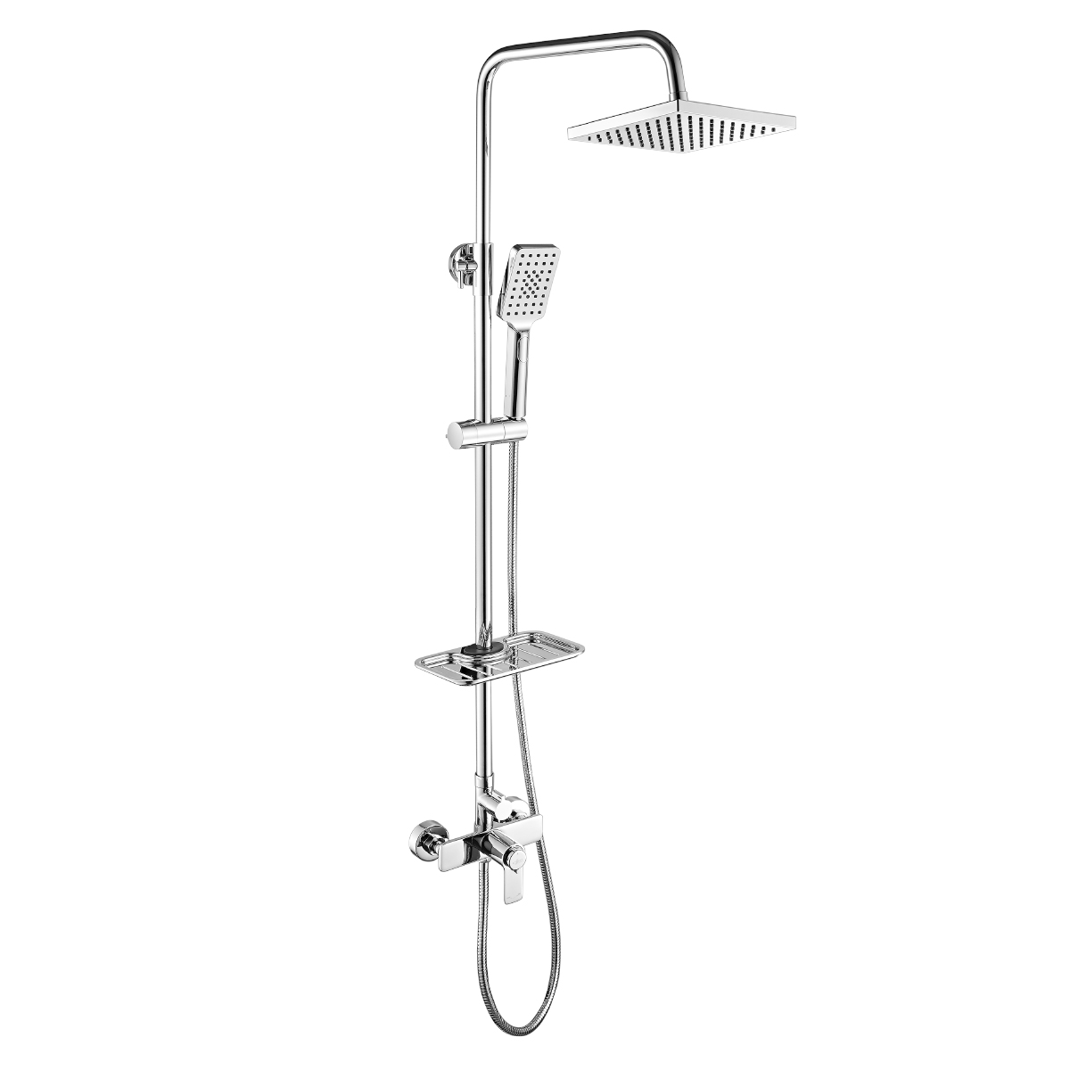 RS5 Смеситель для душа, без излива с верх.лейкой 'Троп.дождь', Терм, хром, ROS, RS50-45