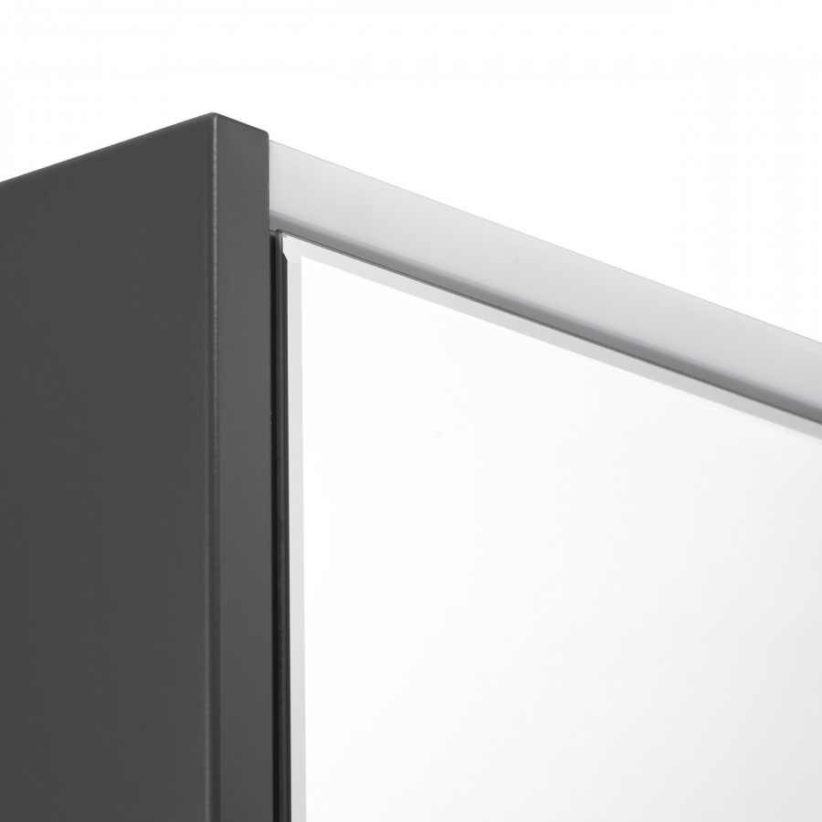 RONDA Зеркальный шкаф 70, белый глянец/серый матовый, ROCA