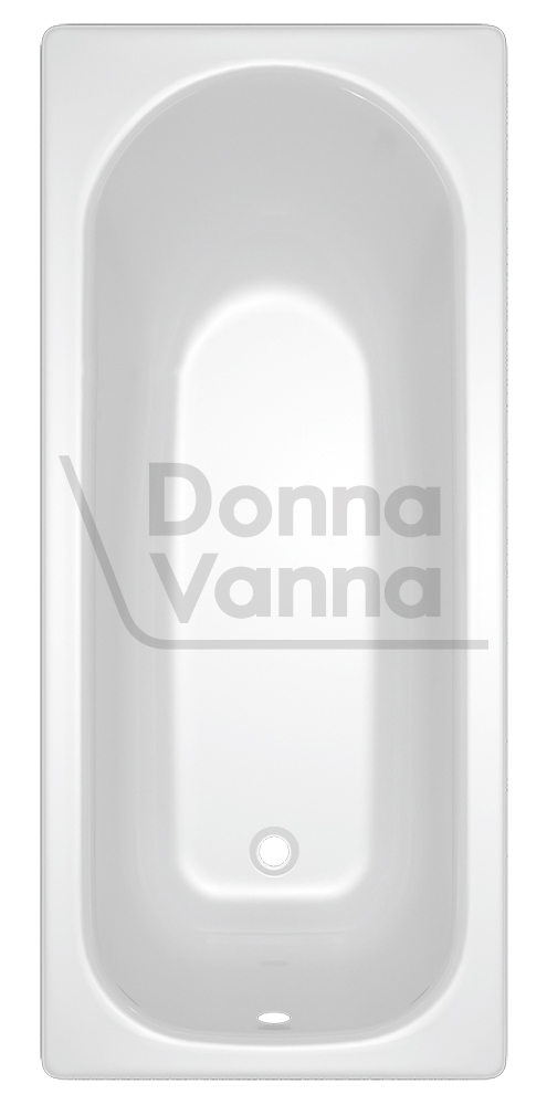 DONNA VANNA Ванна стальная 150x75x40 cм. с опорной подставкой,без ранта,белая орхидея, ф.Аула, ВИЗ
