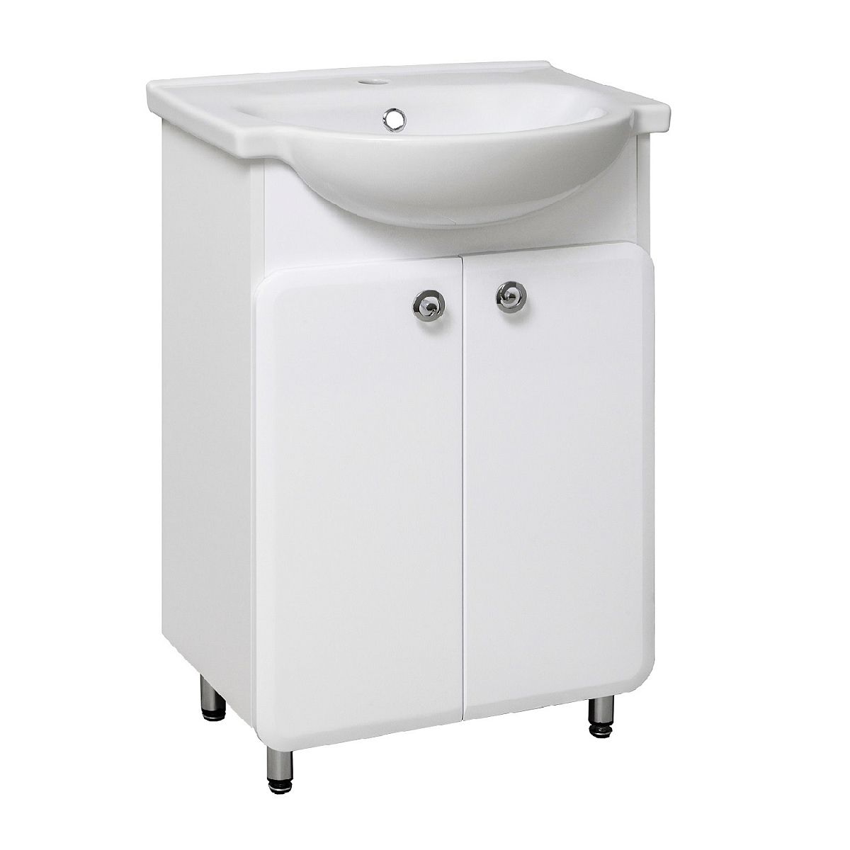 Тумба КАПРИ 55 (под умывальник ЭЛЕГАНС 55), белая, RUNO Тумба КАПРИ 55 (под умывальник ЭЛЕГАНС 55), белая, RUNO