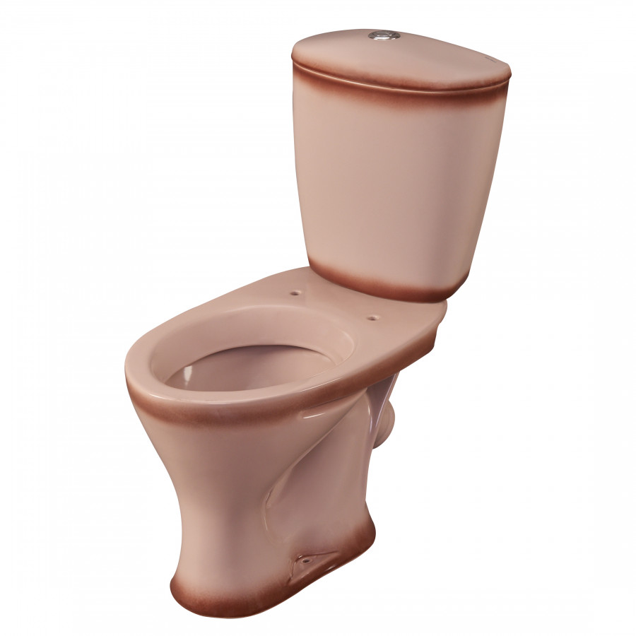 Унитаз-компакт "Версия" наклонный выпуск, с кнопочной арматурой и сиденьем, бежевый  SANTERI Унитаз-компакт "Версия" наклонный выпуск, с кнопочной арматурой и сиденьем, бежевый  SANTERI