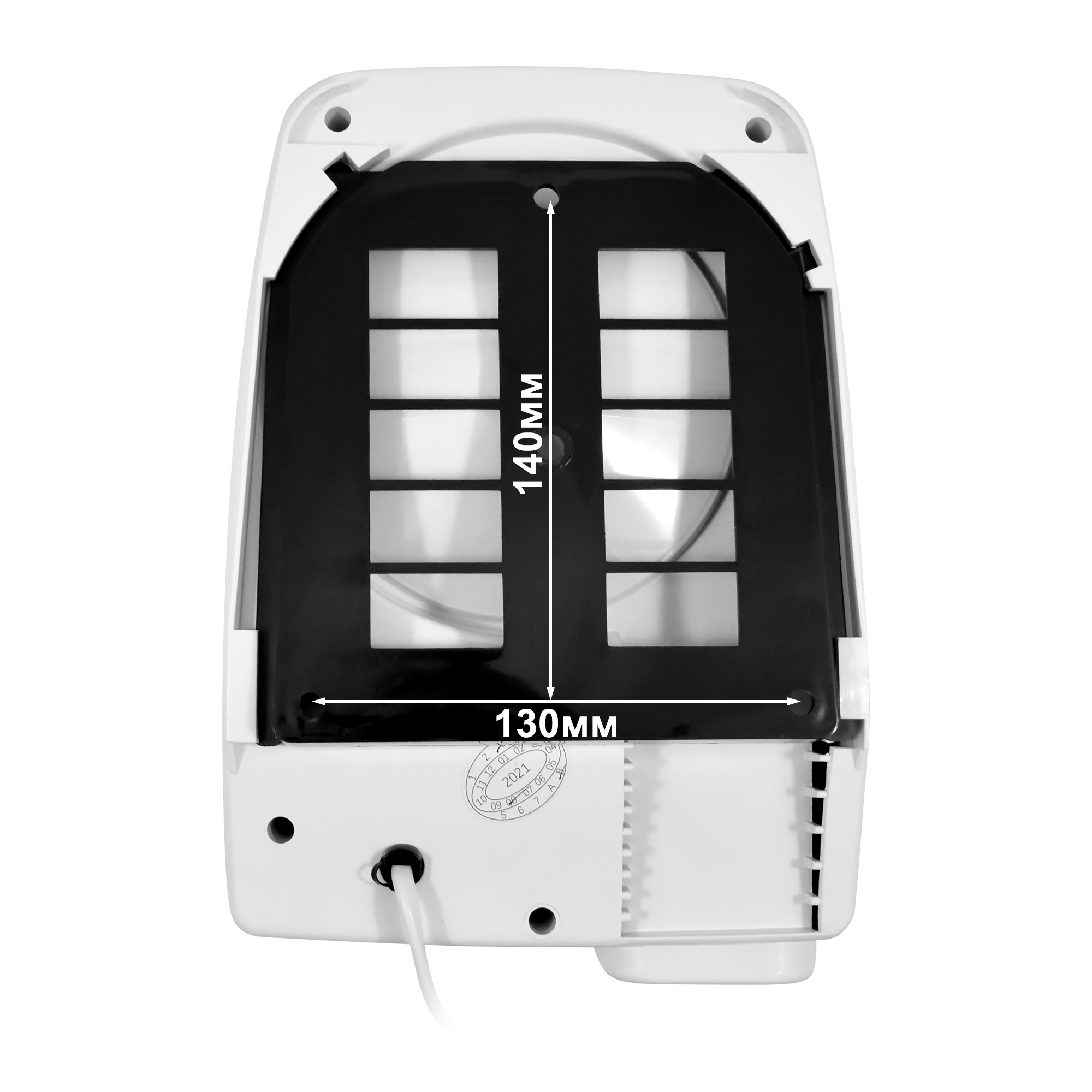 Электросушитель для рук PUFF-120 малошумный, белый 1,2 кВт (1401.334)