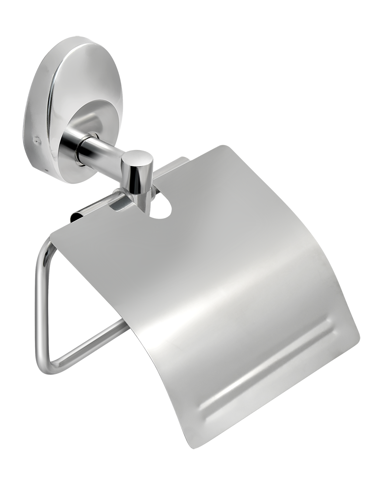 Держатель для туалетной бумаги с крышкой "Solinne", 16052, хром, Коллекция Modern