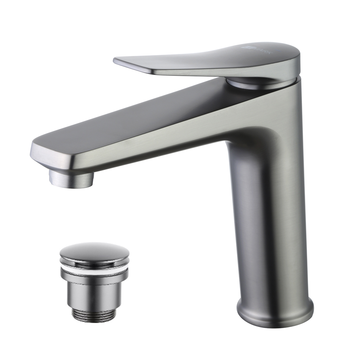 Bronx Смеситель для раковины, монолит.излив154мм дон.клап.Click/Clack,р/ОД, графит, LM, LM3737GM