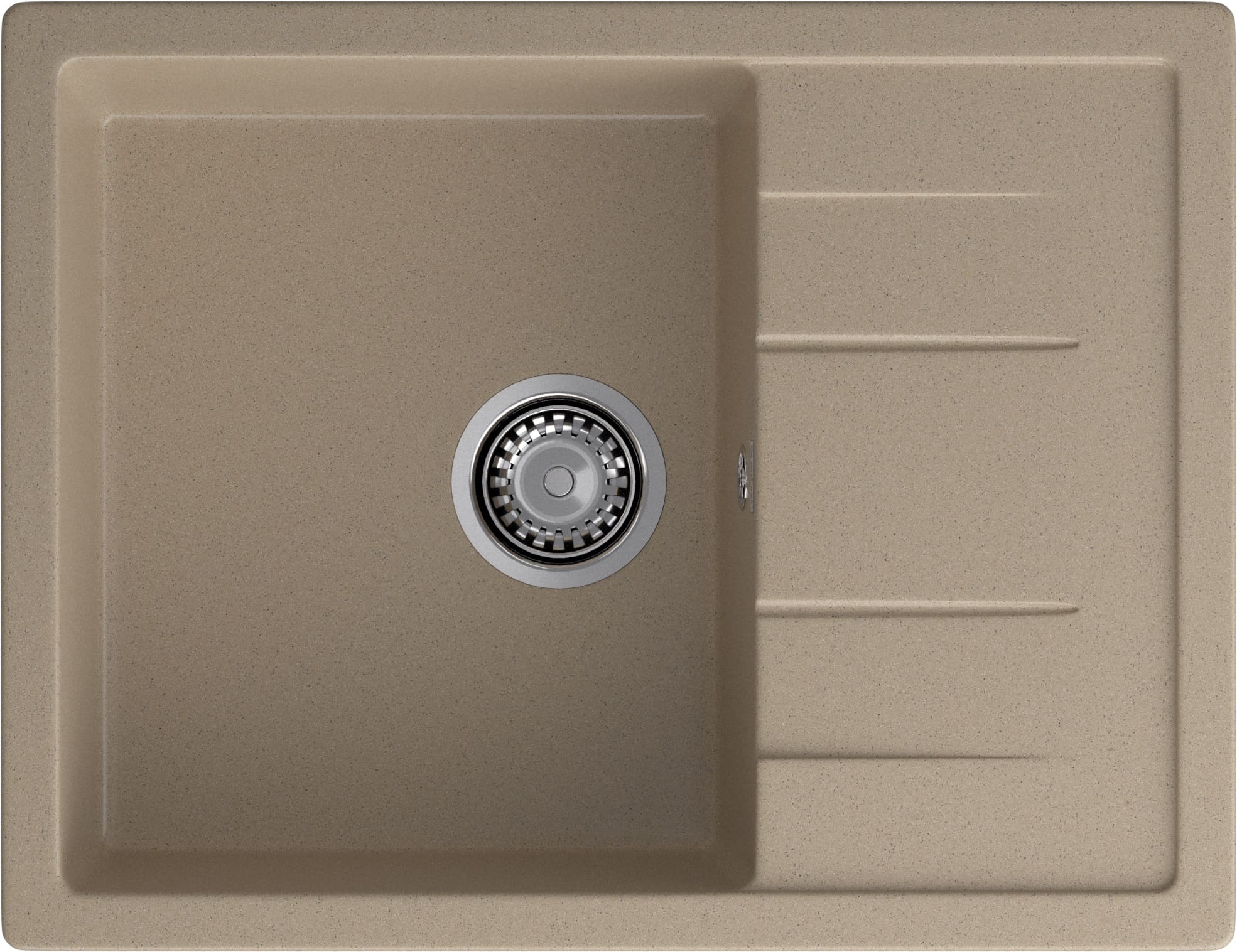 GRANFEST Мойка композит QUADRO GF-Q--650L чаша с крылом  650*500мм  песок  арт.GF- GRANFEST Мойка композит QUADRO GF-Q--650L чаша с крылом  650*500мм  песок  арт.GF-
