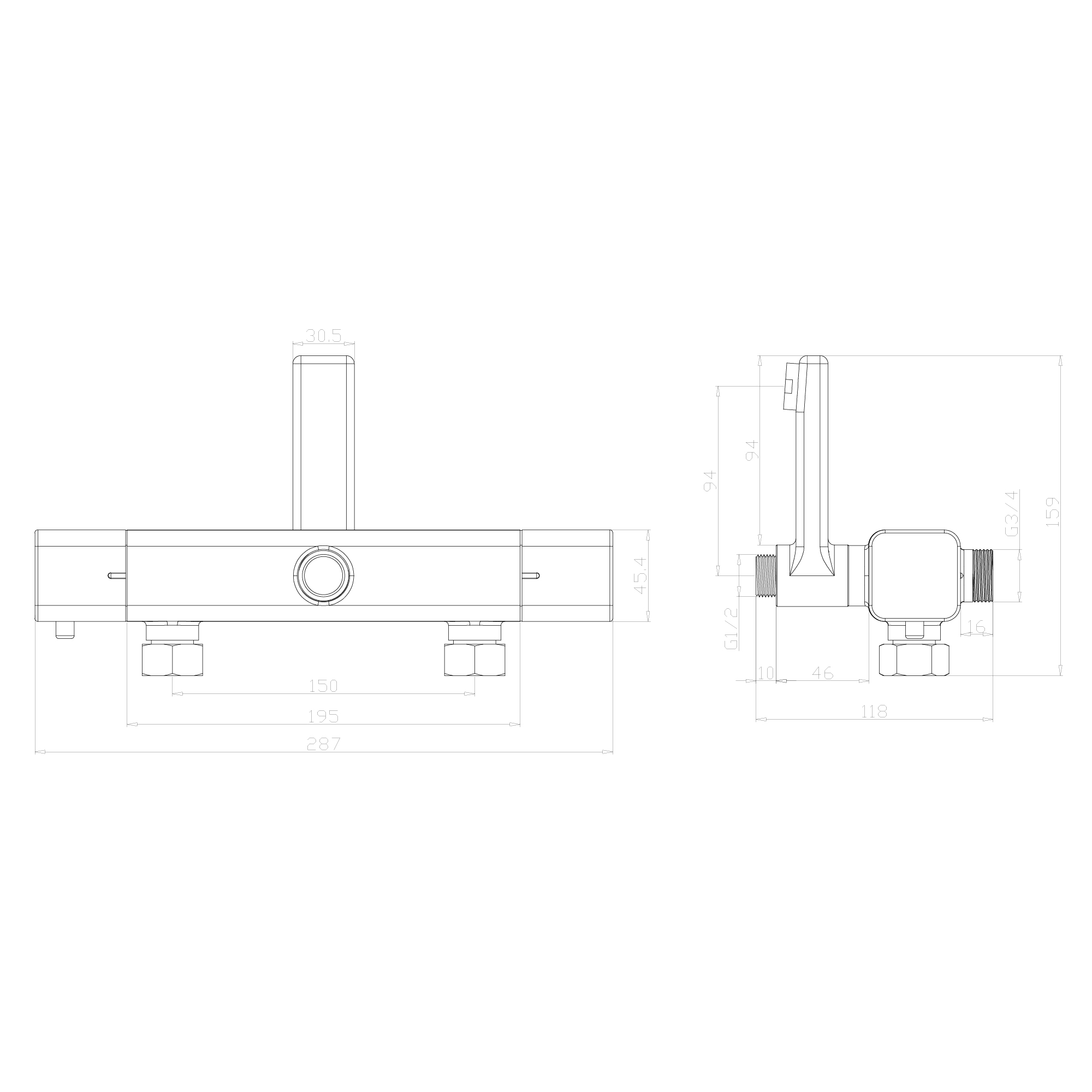 Душевая система TOKITO RAIN с термостатом хром (TOK-RAI-1028)