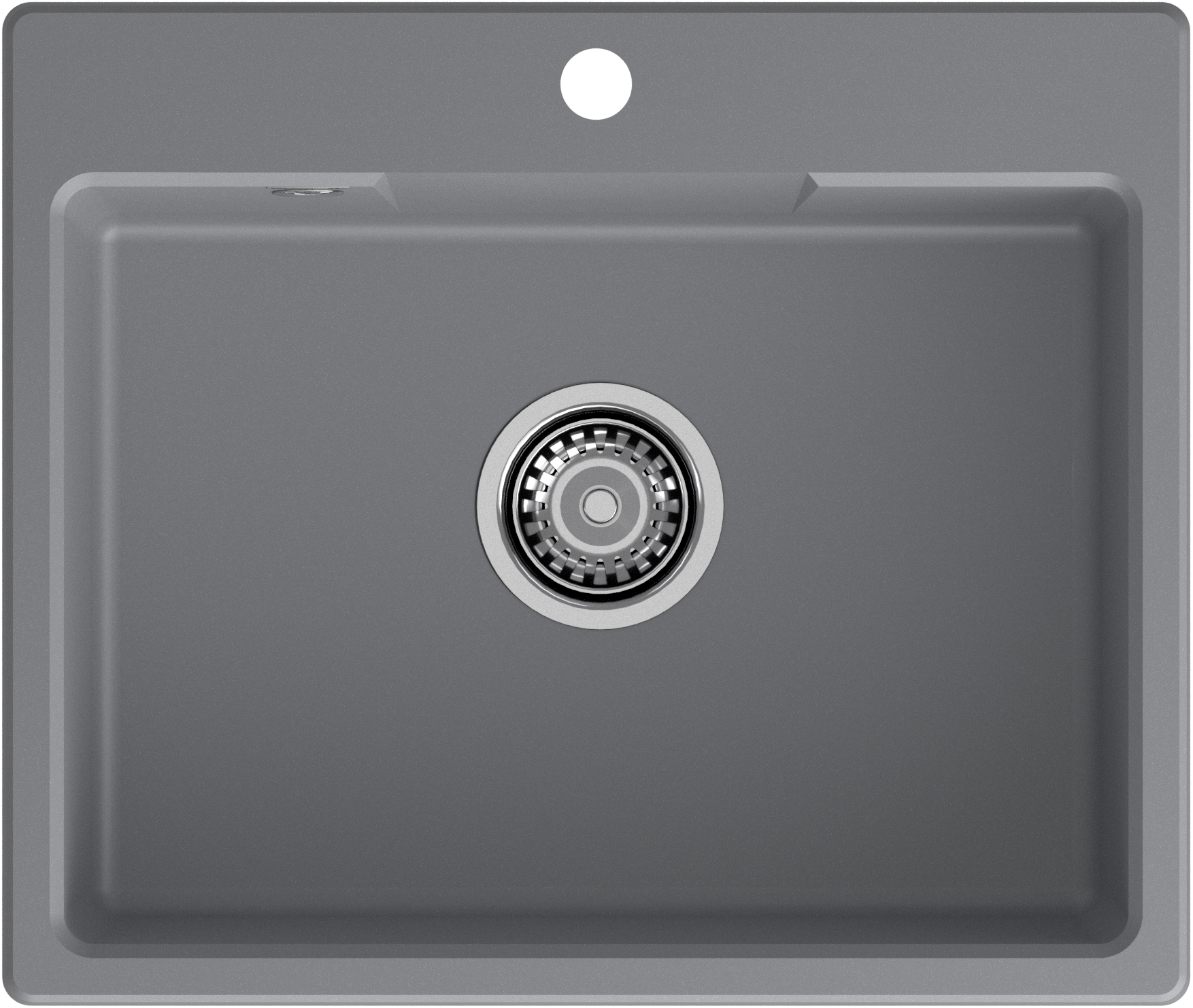 GRANFEST Мойка URBAN 658  1-чаша 580*490мм темно-серый арт.GF-UR- GRANFEST Мойка URBAN 658  1-чаша 580*490мм темно-серый арт.GF-UR-
