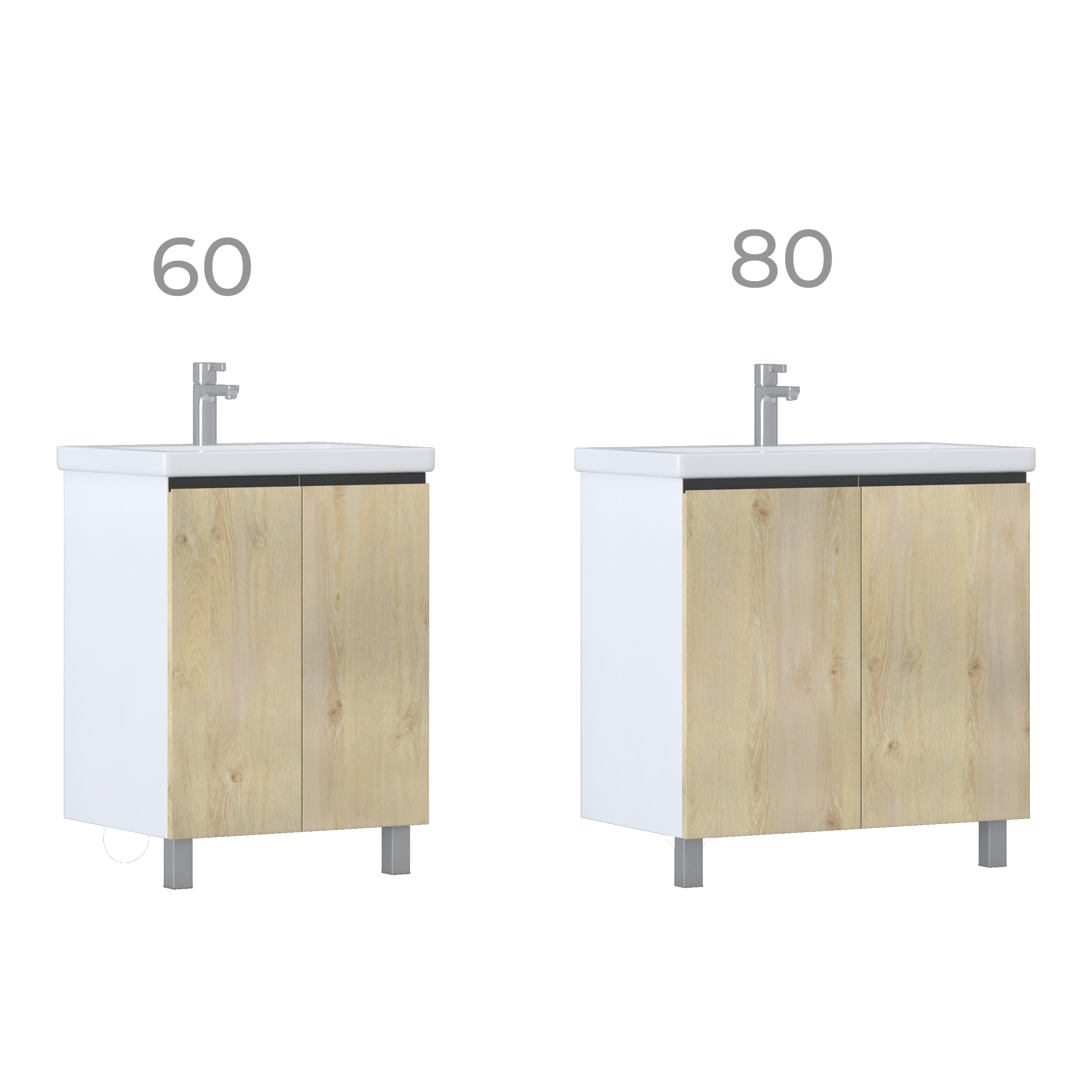 Тумба под раковину VIGO Yuma 80 напольная 347 дуб давос