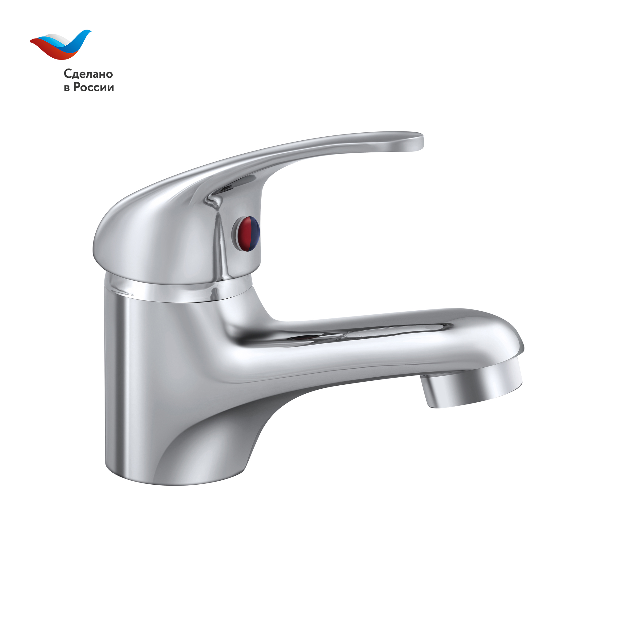 ПРОРАБ Смеситель для умывальника с литым изливом, одноручный, СЛАВЕН, П10